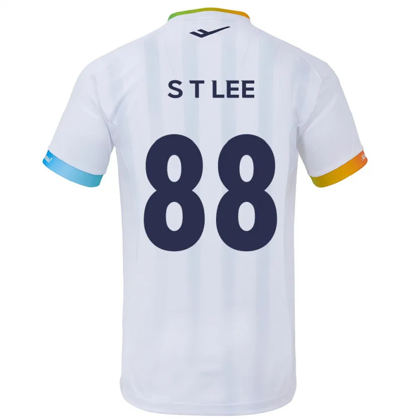 Danxen Hombre Camiseta Tae-Seok Lee #88 Blanco Azul 2ª Equipación 2024/25 La Camisa