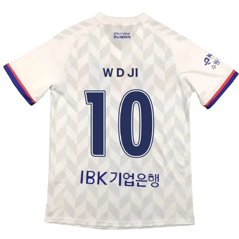 Danxen Hombre Camiseta Dong-Won Ji #10 Blanco Azul 2ª Equipación 2024/25 La Camisa