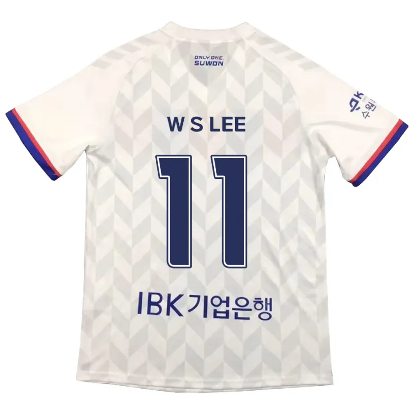 Danxen Hombre Camiseta Seung-Woo Lee #11 Blanco Azul 2ª Equipación 2024/25 La Camisa