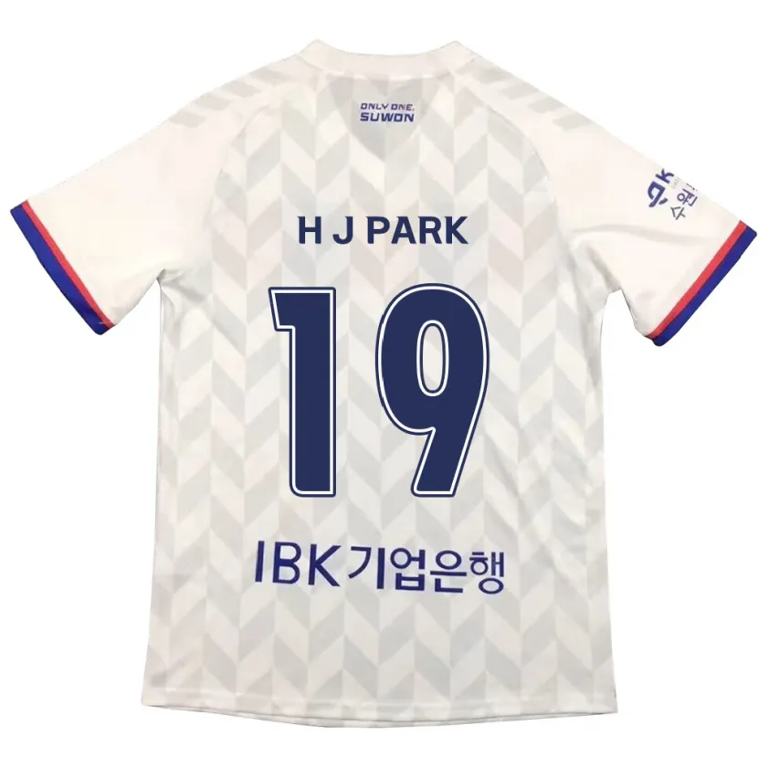 Danxen Hombre Camiseta Jun-Hui Park #19 Blanco Azul 2ª Equipación 2024/25 La Camisa