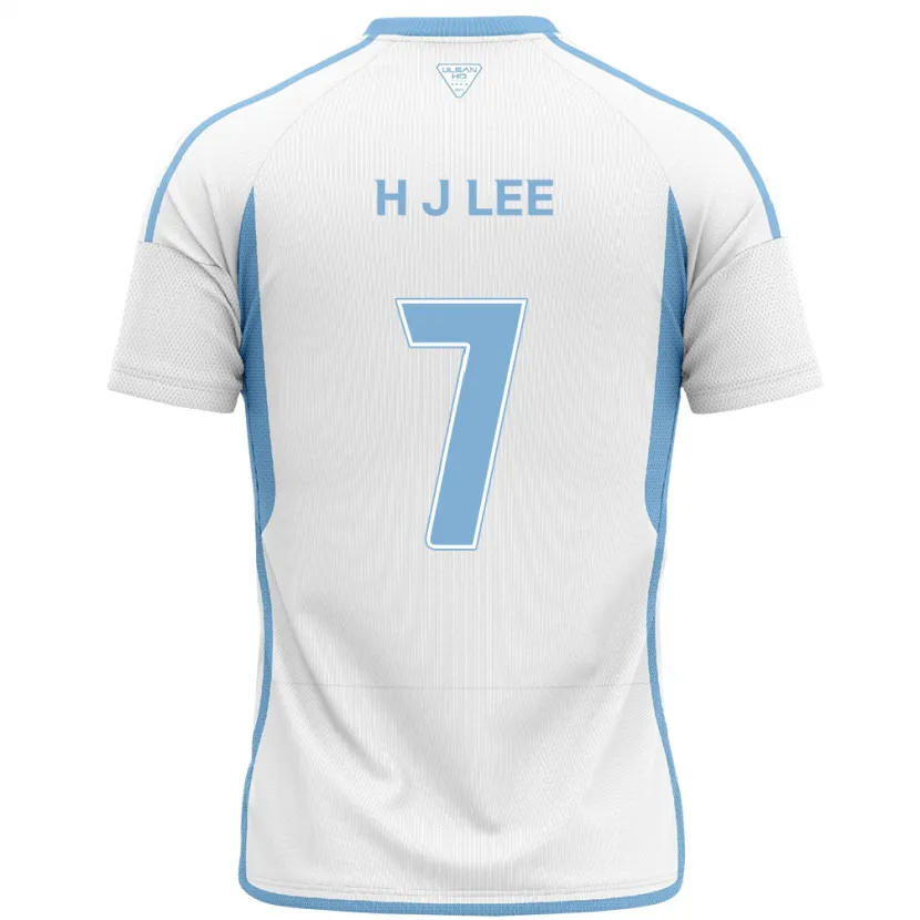 Danxen Hombre Camiseta Jae-Hun Lee #7 Blanco Azul 2ª Equipación 2024/25 La Camisa