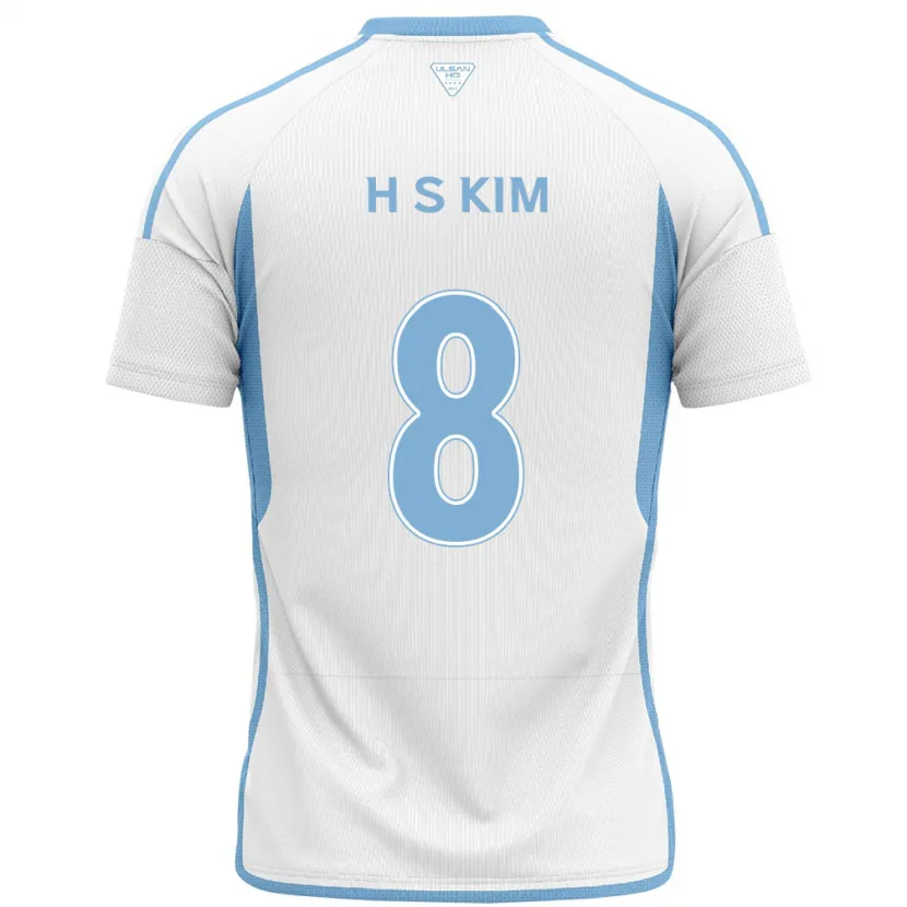 Danxen Hombre Camiseta Seung-Hyun Kim #8 Blanco Azul 2ª Equipación 2024/25 La Camisa