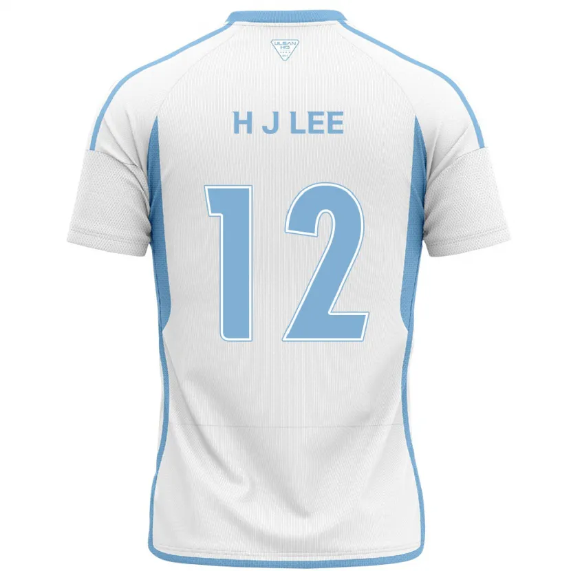 Danxen Hombre Camiseta Jae-Hyung Lee #12 Blanco Azul 2ª Equipación 2024/25 La Camisa