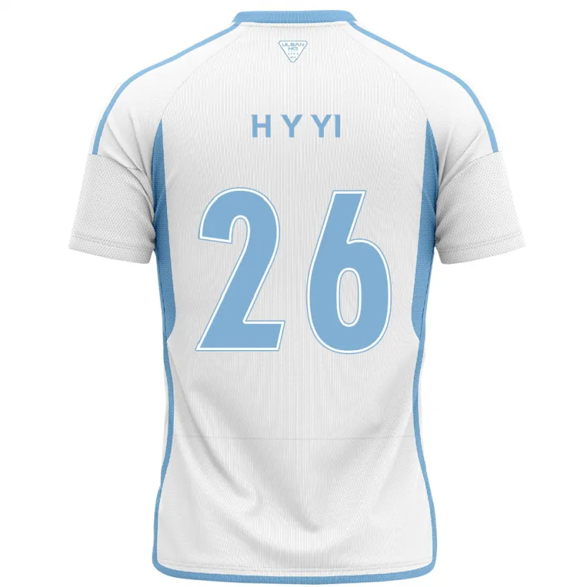 Danxen Hombre Camiseta Yong-Hyeon Yi #26 Blanco Azul 2ª Equipación 2024/25 La Camisa