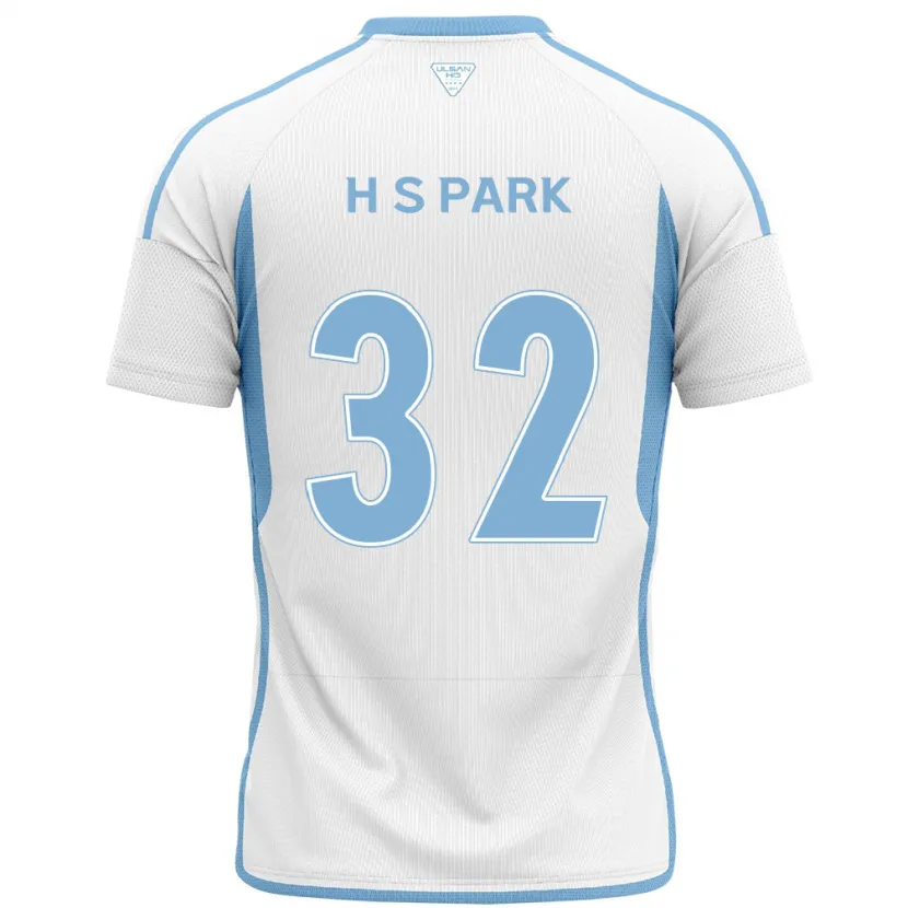 Danxen Hombre Camiseta Sung-Hyun Park #32 Blanco Azul 2ª Equipación 2024/25 La Camisa