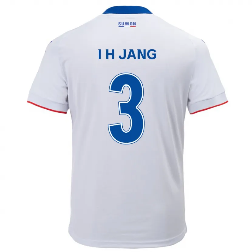 Danxen Hombre Camiseta Ho-Ik Jang #3 Blanco Azul 2ª Equipación 2024/25 La Camisa