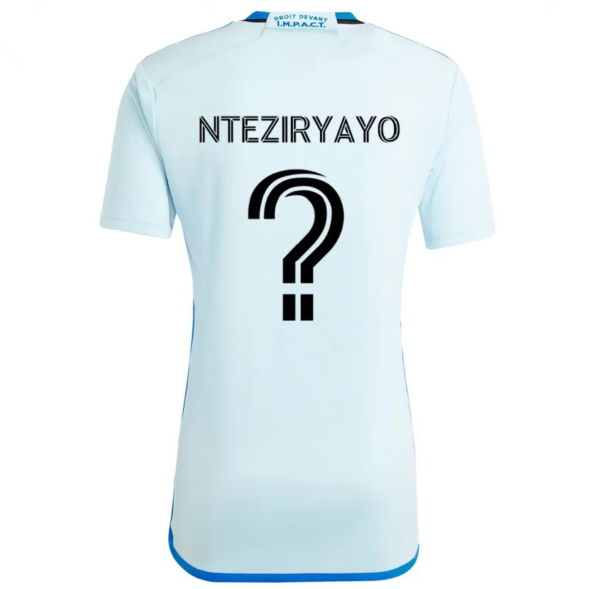 Danxen Hombre Camiseta Josh Nteziryayo #0 Azul Hielo 2ª Equipación 2024/25 La Camisa