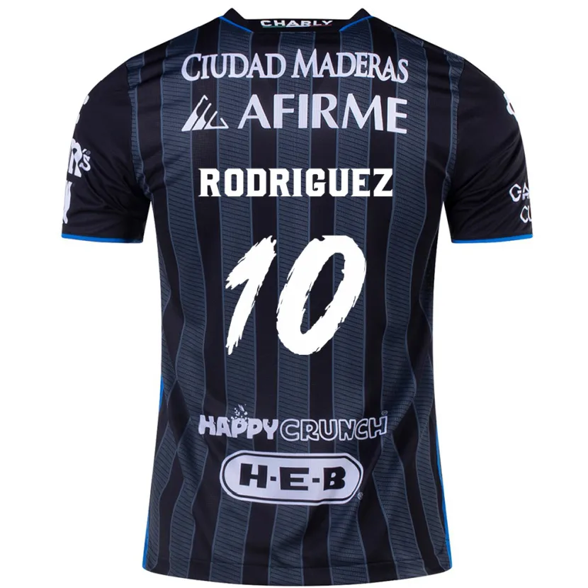 Danxen Hombre Camiseta Lucas Rodríguez #10 Blanco Negro 2ª Equipación 2024/25 La Camisa