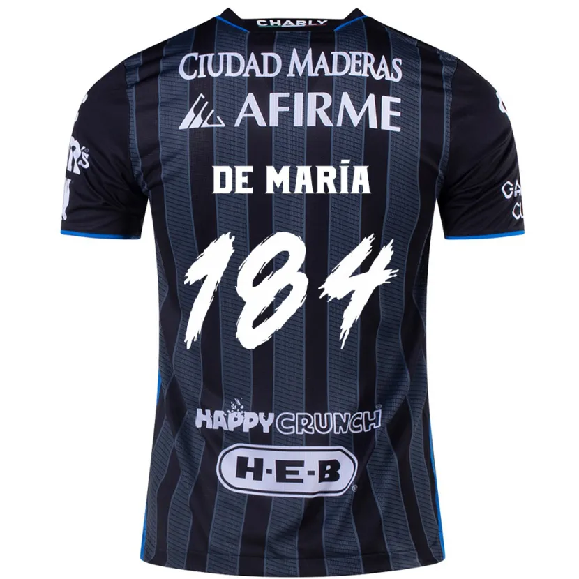 Danxen Hombre Camiseta Antonio De María Y Campos #184 Blanco Negro 2ª Equipación 2024/25 La Camisa