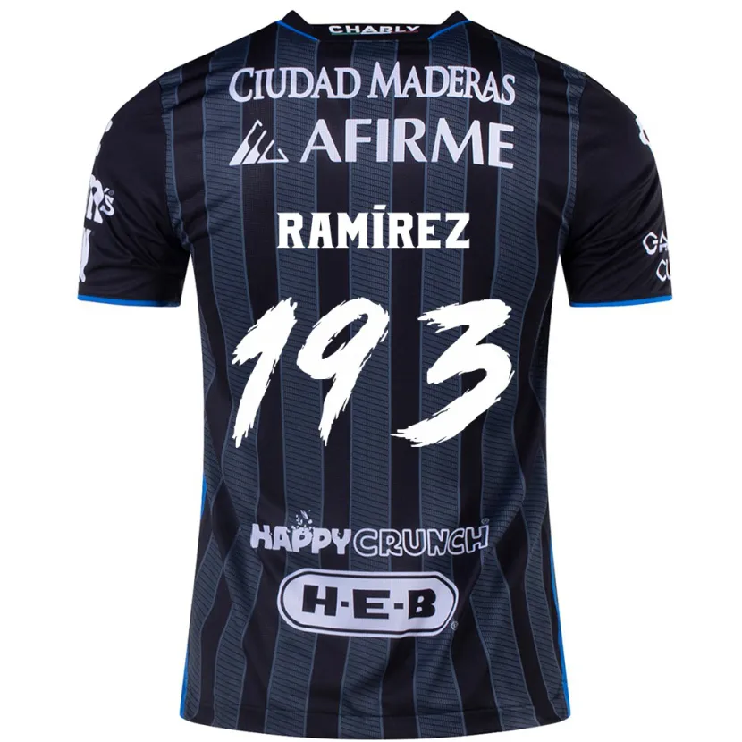 Danxen Hombre Camiseta Ángel Ramírez #193 Blanco Negro 2ª Equipación 2024/25 La Camisa