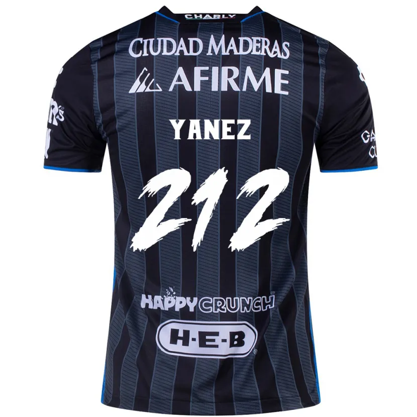 Danxen Hombre Camiseta Sebastián Yánez #212 Blanco Negro 2ª Equipación 2024/25 La Camisa