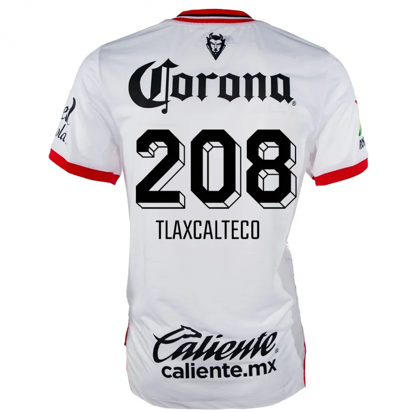 Danxen Hombre Camiseta Sait Tlaxcalteco #208 Blanco Rojo 2ª Equipación 2024/25 La Camisa