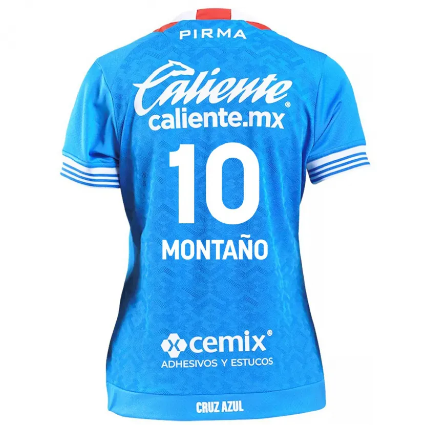 Danxen Mujer Camiseta Andrés Montaño #10 Cielo Azul 1ª Equipación 2024/25 La Camisa