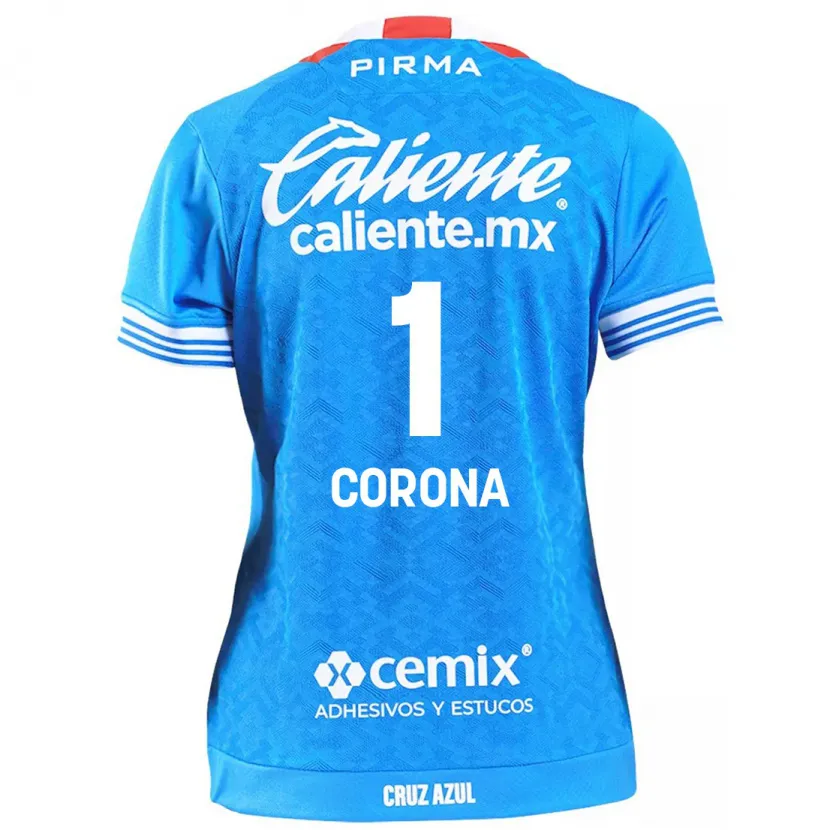 Danxen Mujer Camiseta Jose De Jesus Corona #1 Cielo Azul 1ª Equipación 2024/25 La Camisa