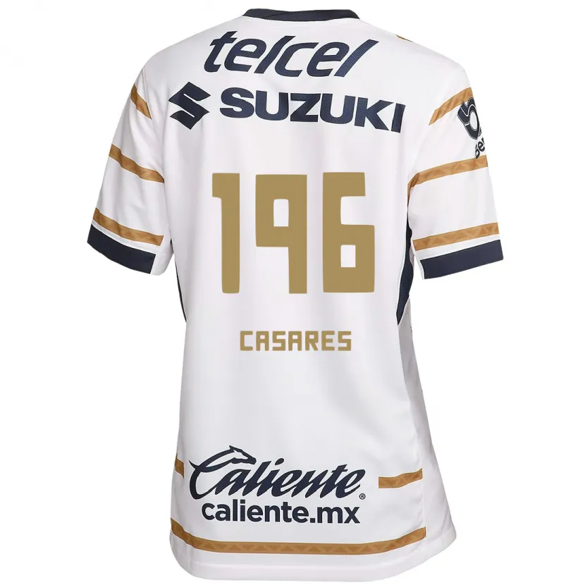 Danxen Mujer Camiseta Mateo Casares #196 Obsidiana Blanca 1ª Equipación 2024/25 La Camisa