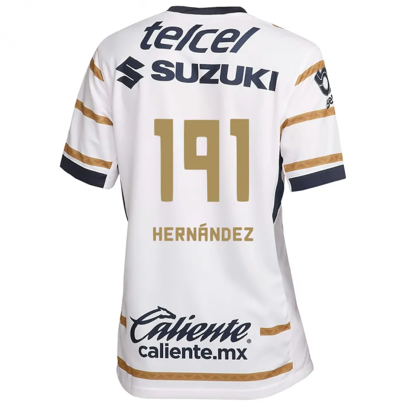 Danxen Mujer Camiseta Marco Hernández #191 Obsidiana Blanca 1ª Equipación 2024/25 La Camisa