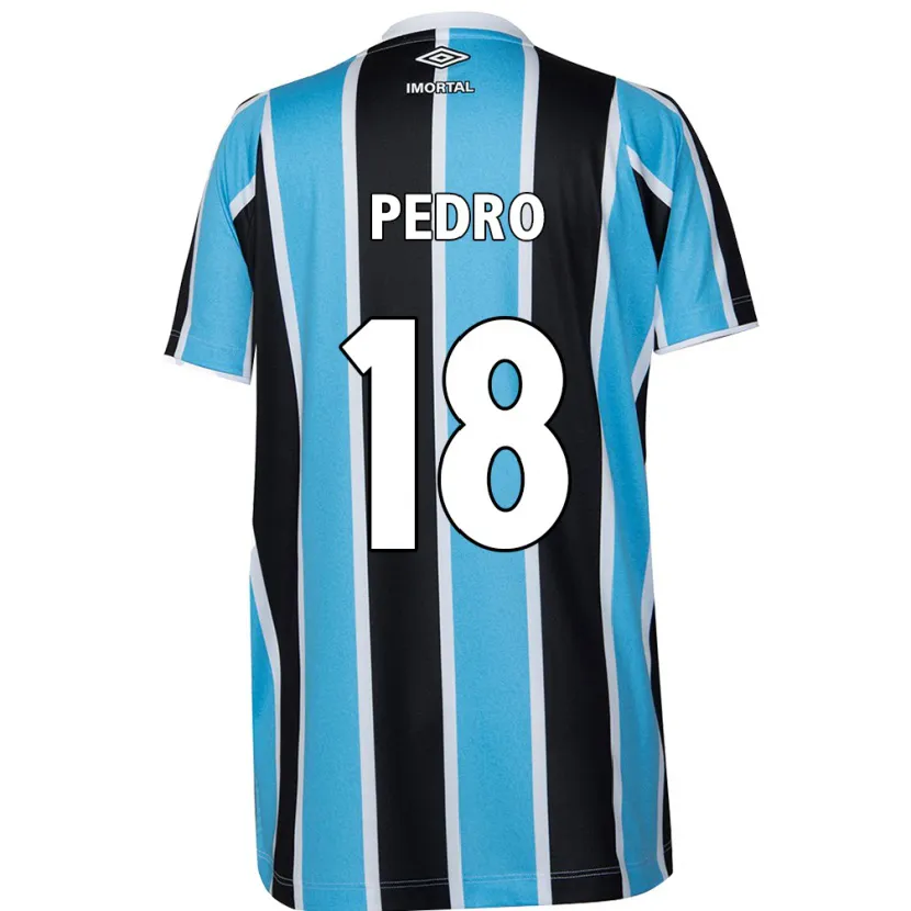 Danxen Mujer Camiseta João Pedro #18 Azul Negro Blanco 1ª Equipación 2024/25 La Camisa