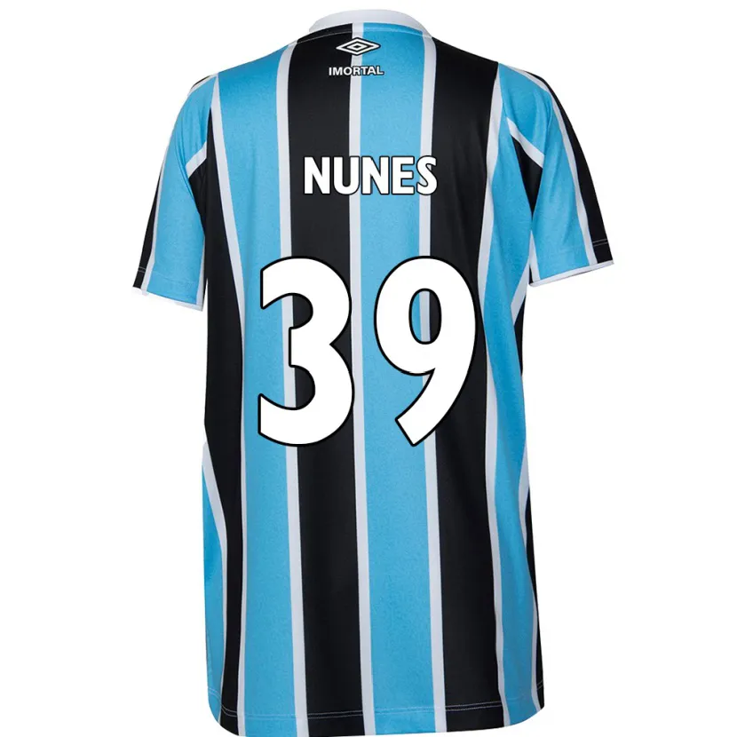 Danxen Mujer Camiseta Gustavo Nunes #39 Azul Negro Blanco 1ª Equipación 2024/25 La Camisa