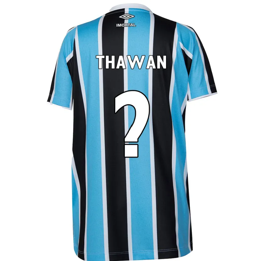 Danxen Mujer Camiseta Athos Thawan #0 Azul Negro Blanco 1ª Equipación 2024/25 La Camisa