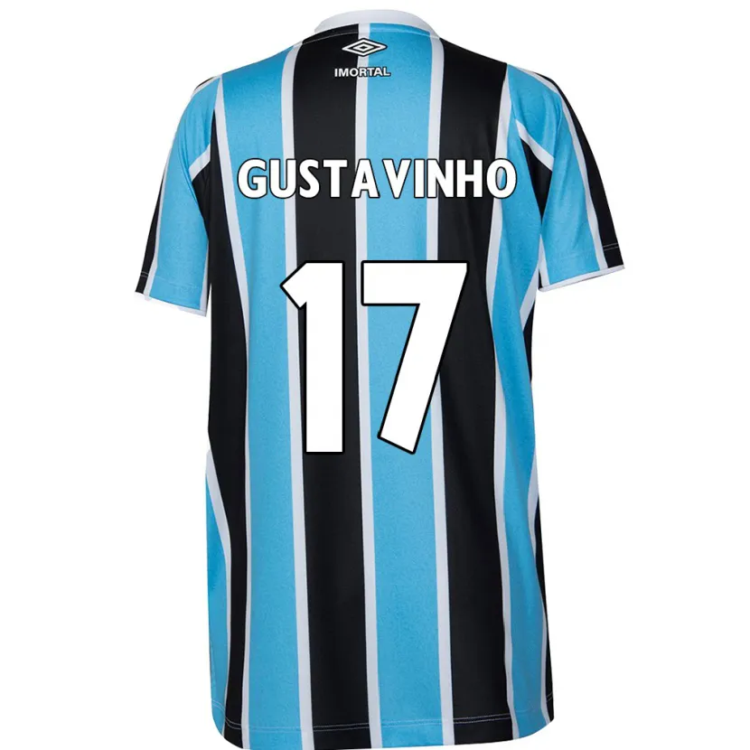 Danxen Mujer Camiseta Gustavinho #17 Azul Negro Blanco 1ª Equipación 2024/25 La Camisa