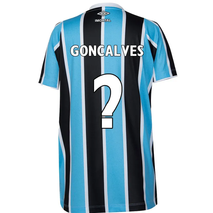 Danxen Mujer Camiseta Matheus Gonçalves #0 Azul Negro Blanco 1ª Equipación 2024/25 La Camisa