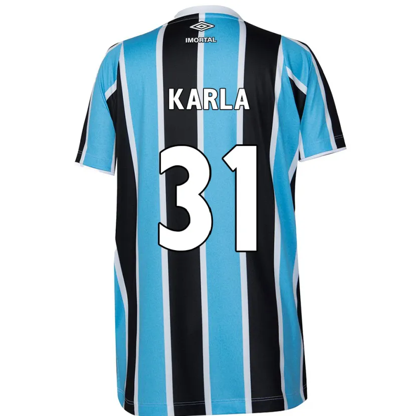 Danxen Mujer Camiseta Emmily Karla #31 Azul Negro Blanco 1ª Equipación 2024/25 La Camisa