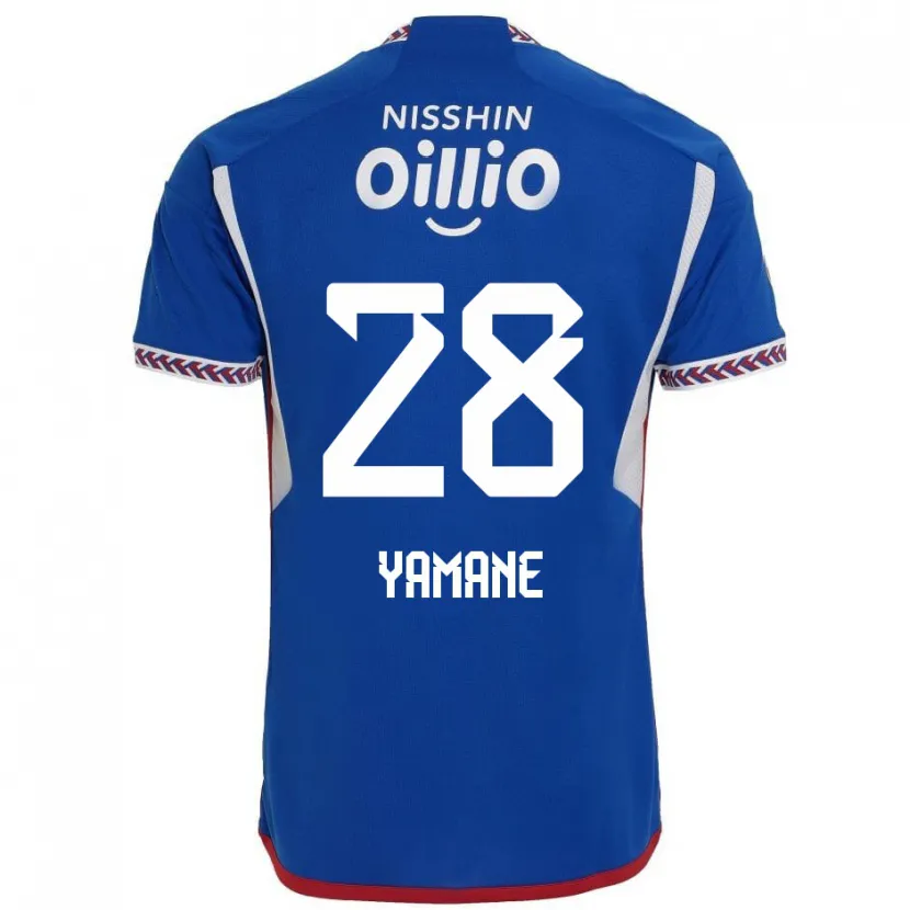 Danxen Mujer Camiseta Riku Yamane #28 Azul Blanco Rojo 1ª Equipación 2024/25 La Camisa