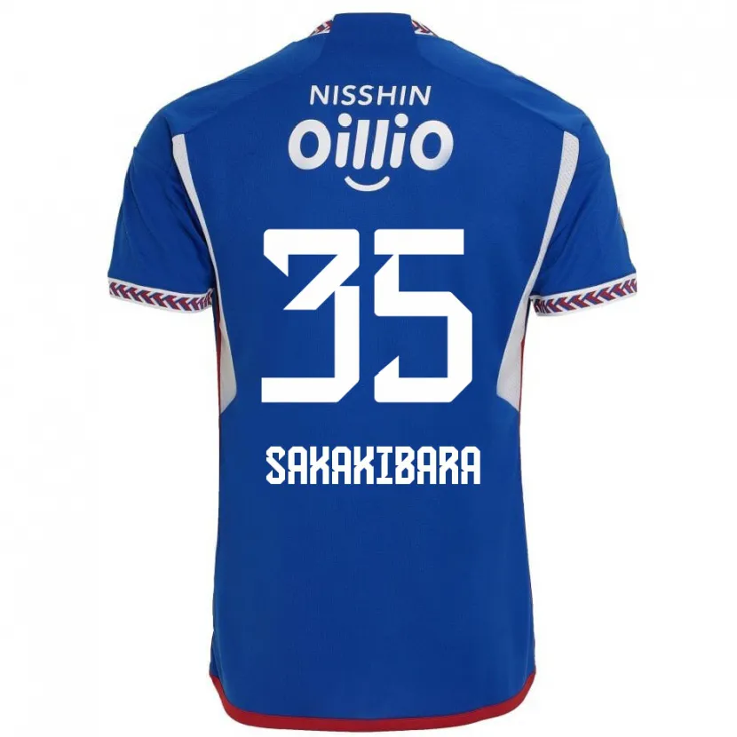 Danxen Mujer Camiseta Keigo Sakakibara #35 Azul Blanco Rojo 1ª Equipación 2024/25 La Camisa