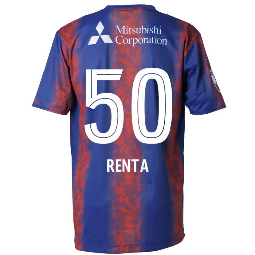 Danxen Mujer Camiseta Renta Higashi #50 Azul Rojo 1ª Equipación 2024/25 La Camisa