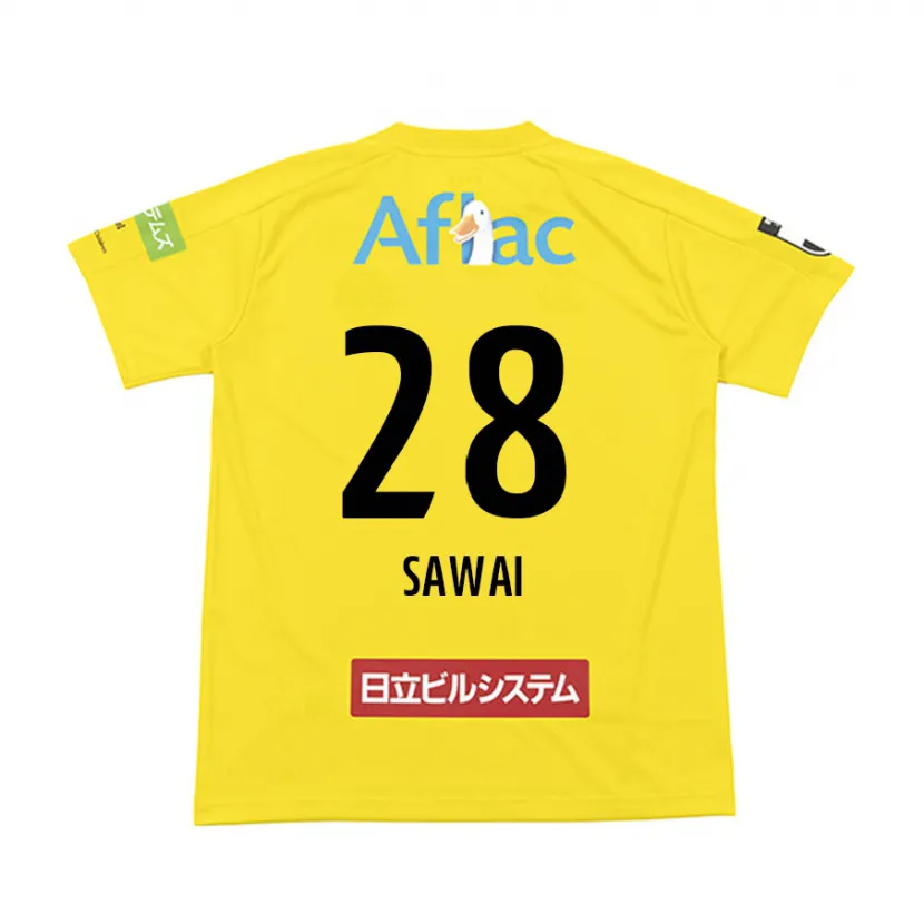 Danxen Mujer Camiseta Retsu Sawai #28 Amarillo Negro 1ª Equipación 2024/25 La Camisa