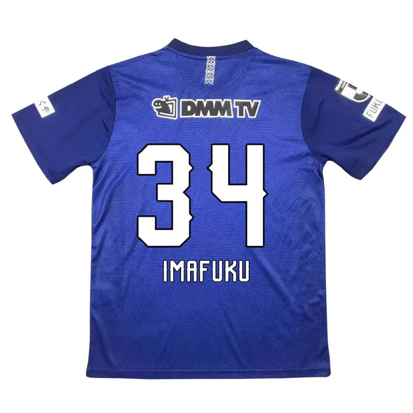 Danxen Mujer Camiseta Kennosuke Imafuku #34 Azul Oscuro 1ª Equipación 2024/25 La Camisa