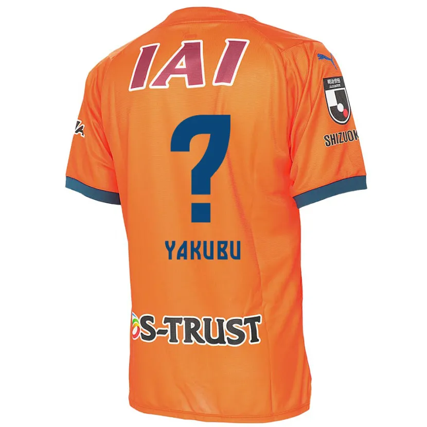 Danxen Mujer Camiseta Aziz Yakubu #0 Naranja Azul 1ª Equipación 2024/25 La Camisa