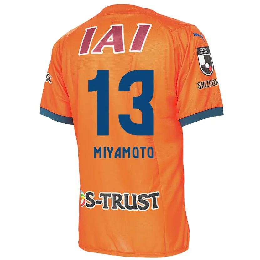 Danxen Mujer Camiseta Kota Miyamoto #13 Naranja Azul 1ª Equipación 2024/25 La Camisa