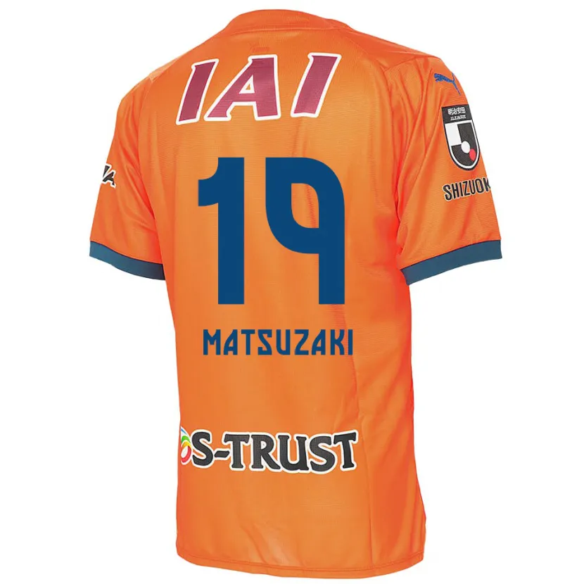 Danxen Mujer Camiseta Kai Matsuzaki #19 Naranja Azul 1ª Equipación 2024/25 La Camisa