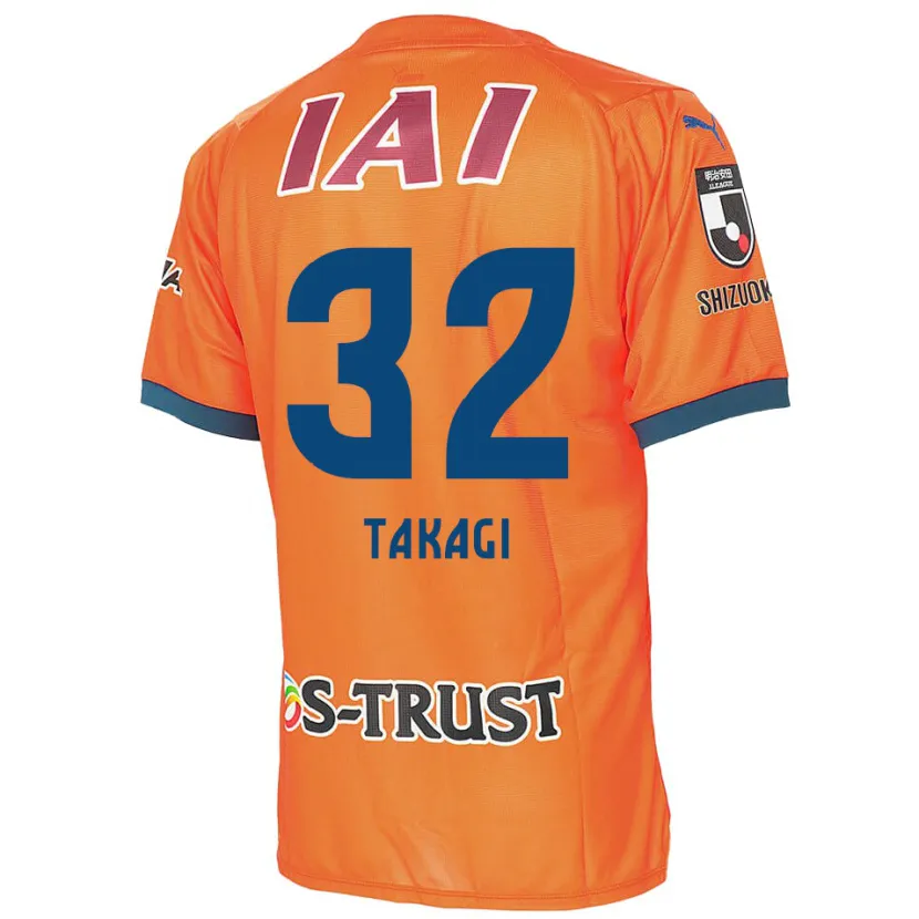 Danxen Mujer Camiseta Sen Takagi #32 Naranja Azul 1ª Equipación 2024/25 La Camisa