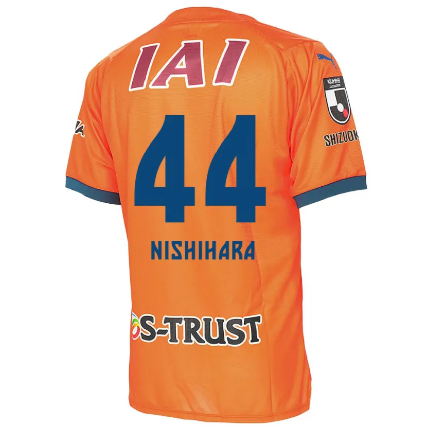 Danxen Mujer Camiseta Motoki Nishihara #44 Naranja Azul 1ª Equipación 2024/25 La Camisa