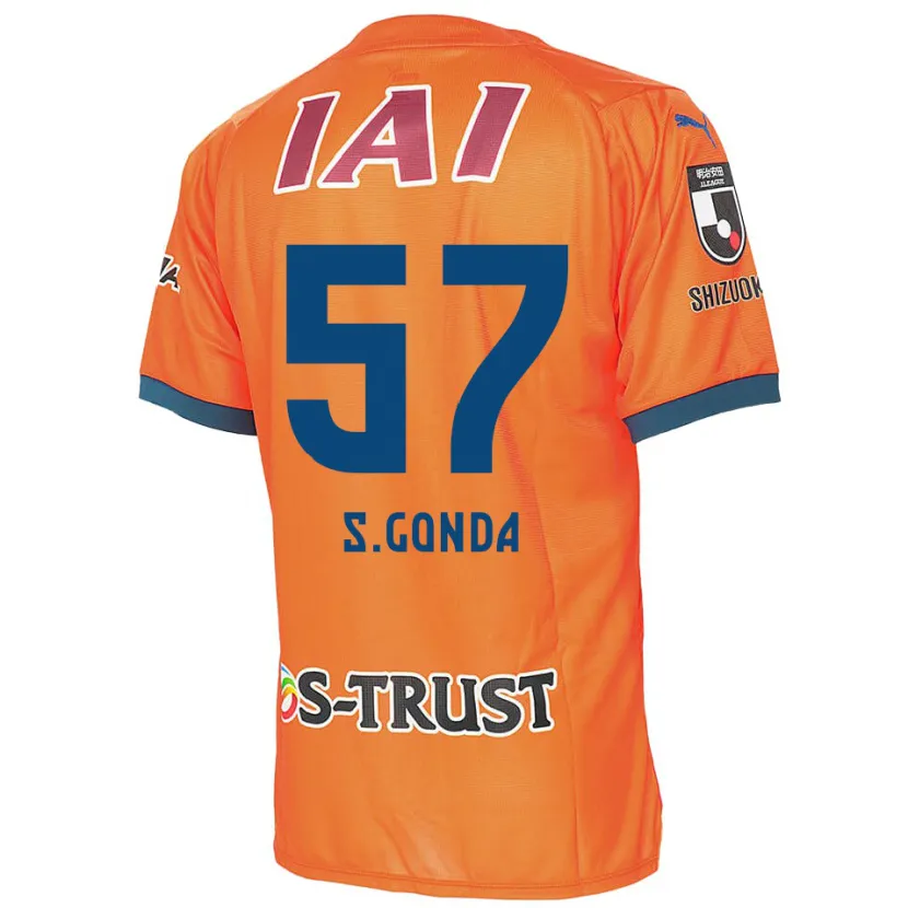 Danxen Mujer Camiseta Shuichi Gonda #57 Naranja Azul 1ª Equipación 2024/25 La Camisa