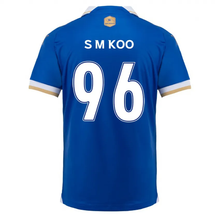 Danxen Mujer Camiseta Min-Seo Koo #96 Azul Blanco 1ª Equipación 2024/25 La Camisa