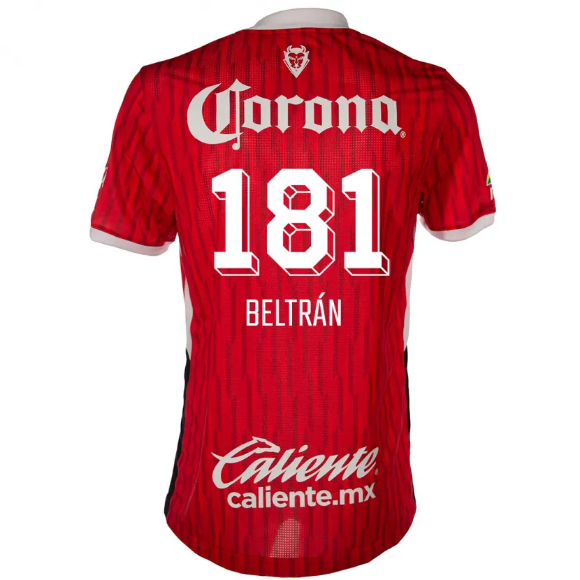 Danxen Mujer Camiseta Ronaldo Beltrán #181 Rojo Blanco 1ª Equipación 2024/25 La Camisa