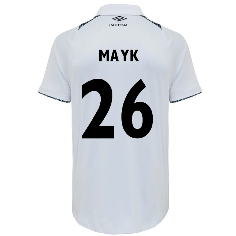 Danxen Mujer Camiseta Mayk #26 Blanco Azul 2ª Equipación 2024/25 La Camisa