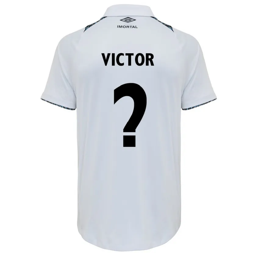 Danxen Mujer Camiseta João Victor Castelo #0 Blanco Azul 2ª Equipación 2024/25 La Camisa