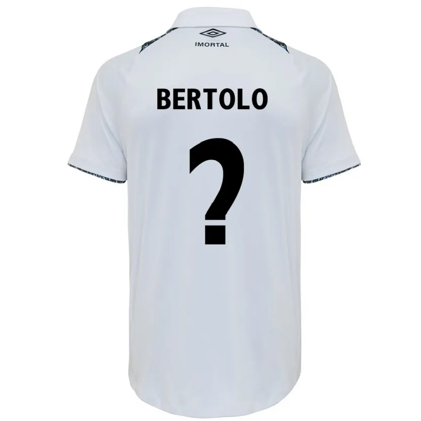 Danxen Mujer Camiseta Mateus Bertolo #0 Blanco Azul 2ª Equipación 2024/25 La Camisa