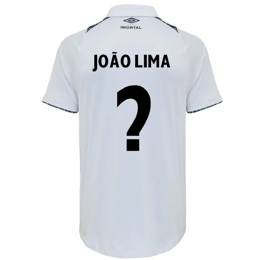 Danxen Mujer Camiseta João Lima #0 Blanco Azul 2ª Equipación 2024/25 La Camisa