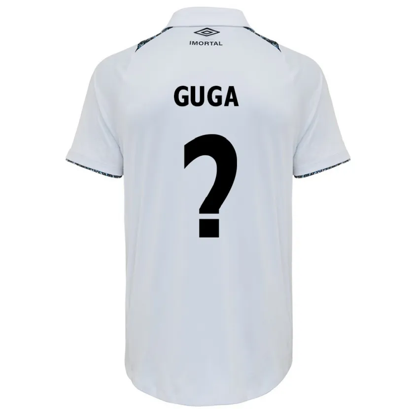 Danxen Mujer Camiseta Guga #0 Blanco Azul 2ª Equipación 2024/25 La Camisa