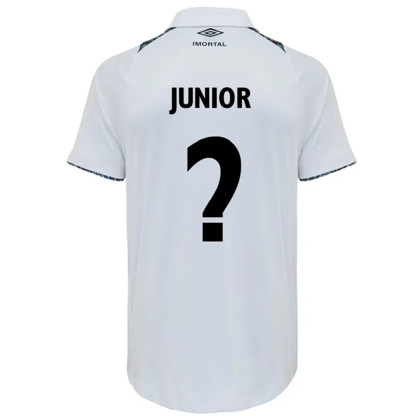 Danxen Mujer Camiseta Artur Junior #0 Blanco Azul 2ª Equipación 2024/25 La Camisa