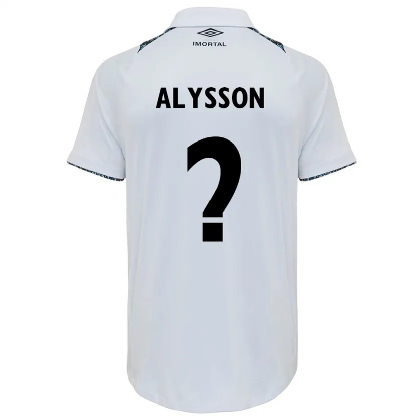 Danxen Mujer Camiseta Alysson Edward #0 Blanco Azul 2ª Equipación 2024/25 La Camisa