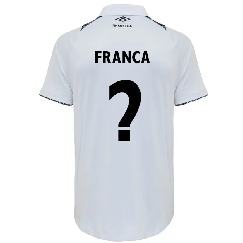 Danxen Mujer Camiseta Gui França #0 Blanco Azul 2ª Equipación 2024/25 La Camisa