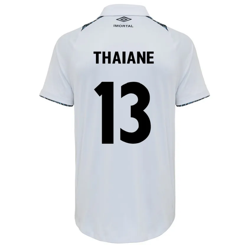 Danxen Mujer Camiseta Thaiane #13 Blanco Azul 2ª Equipación 2024/25 La Camisa