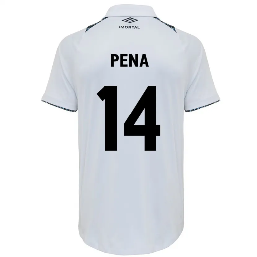 Danxen Mujer Camiseta Jessica Peña #14 Blanco Azul 2ª Equipación 2024/25 La Camisa