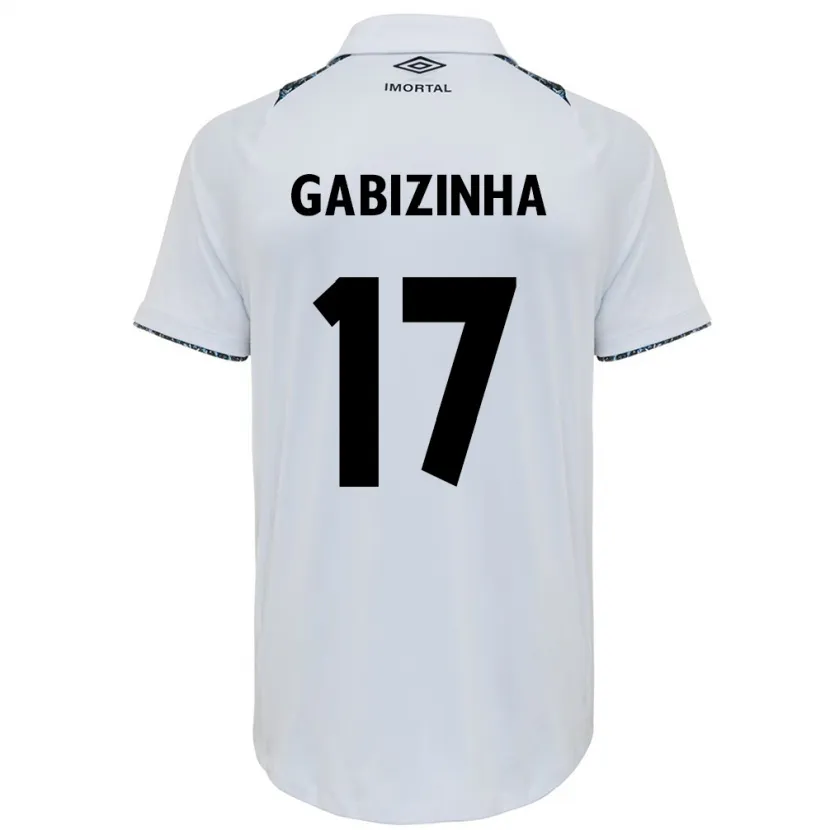 Danxen Mujer Camiseta Gabizinha #17 Blanco Azul 2ª Equipación 2024/25 La Camisa